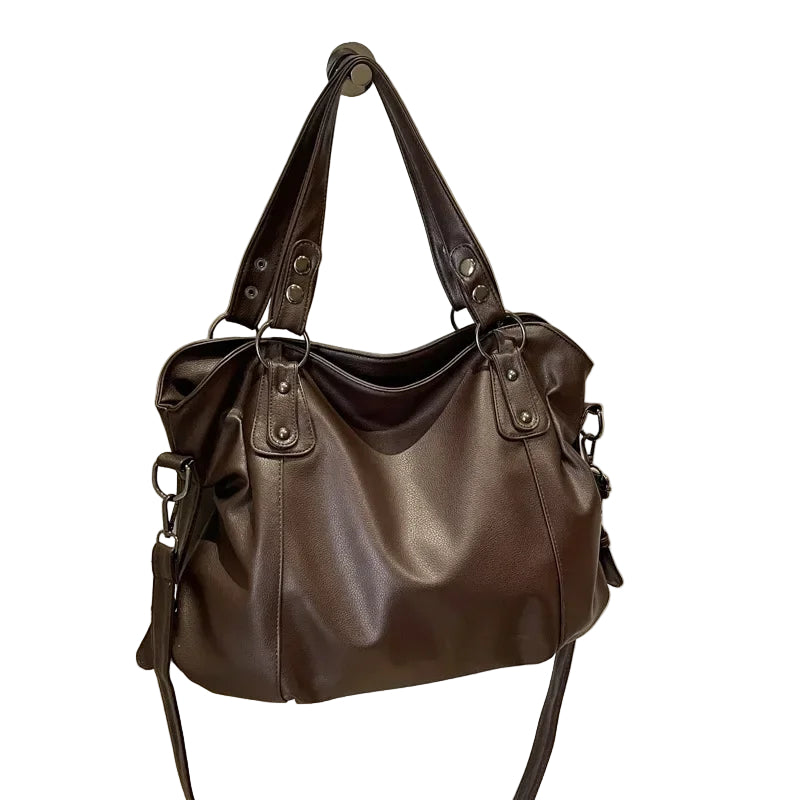 Kvinders Stor Håndtaske Med Aftagelig Skulderrem 0