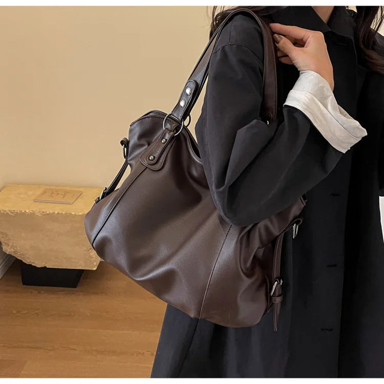 Kvinders Stor Håndtaske Med Aftagelig Skulderrem 5