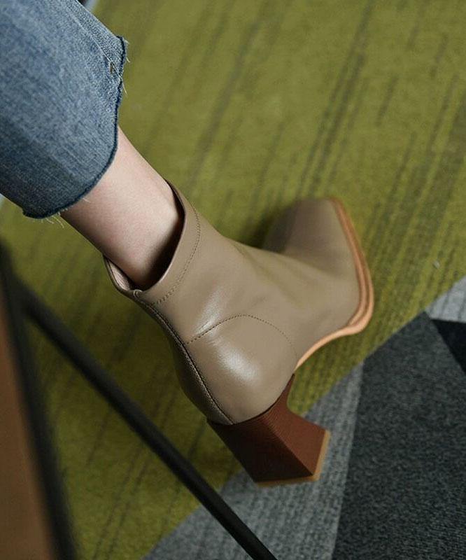 Kvinders Støvler med Høje Hæle og Lynlås 2