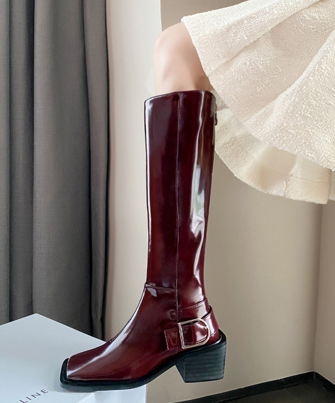 Kvinders Støvler med Lynlås og Chunky Heel 4