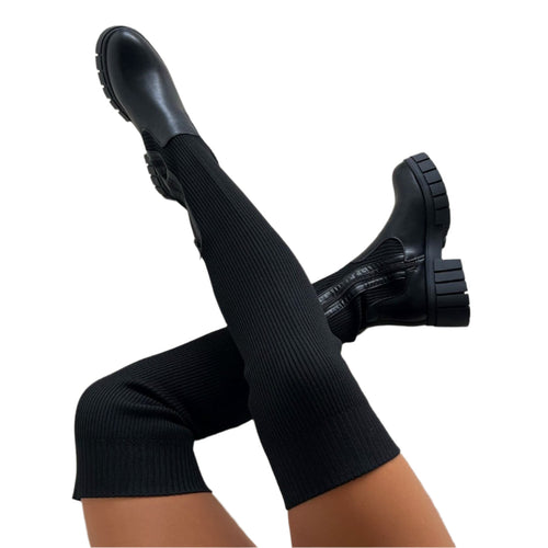 Kvinders Stretch Laarzen Elegant Design 0