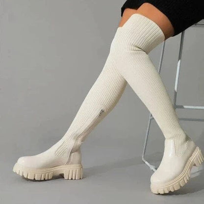 Kvinders Stretch Laarzen Elegant Design 4