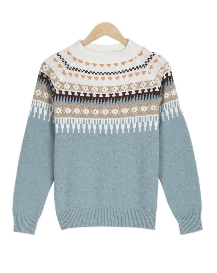 Kvinders Strikket Sweater Nordisk Design Blødt Strikket Stof 8