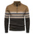 Kvinders Strikket Sweater Retro Mønster Halv Lynlås 6
