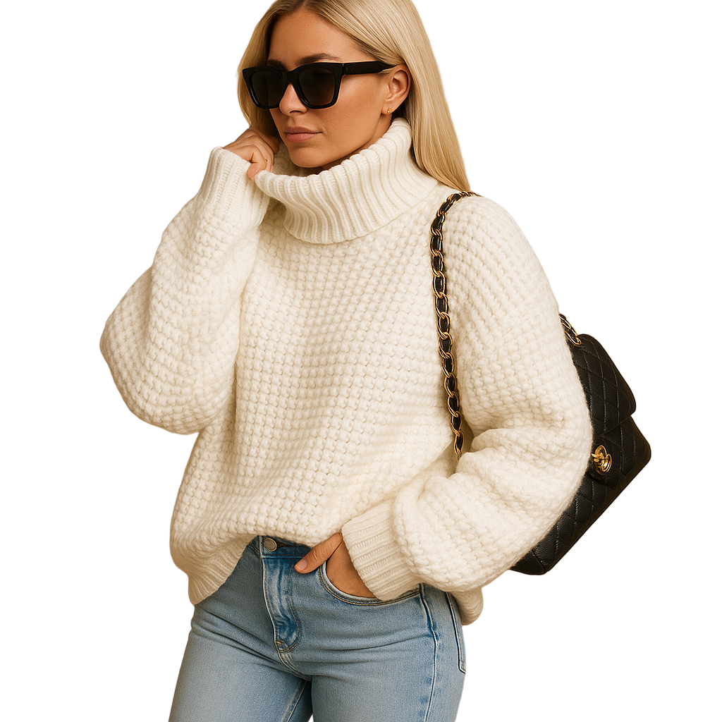 Kvinders Sweater Strikket Klassisk Stil 0