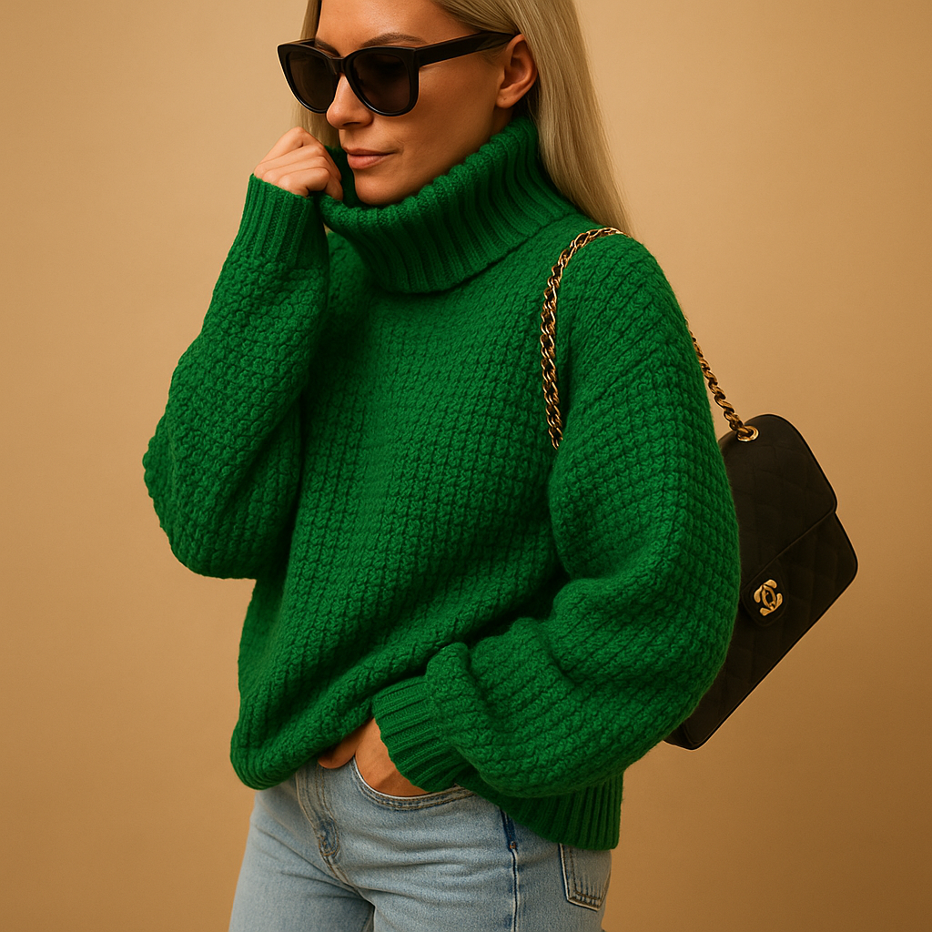 Kvinders Sweater Strikket Klassisk Stil 3