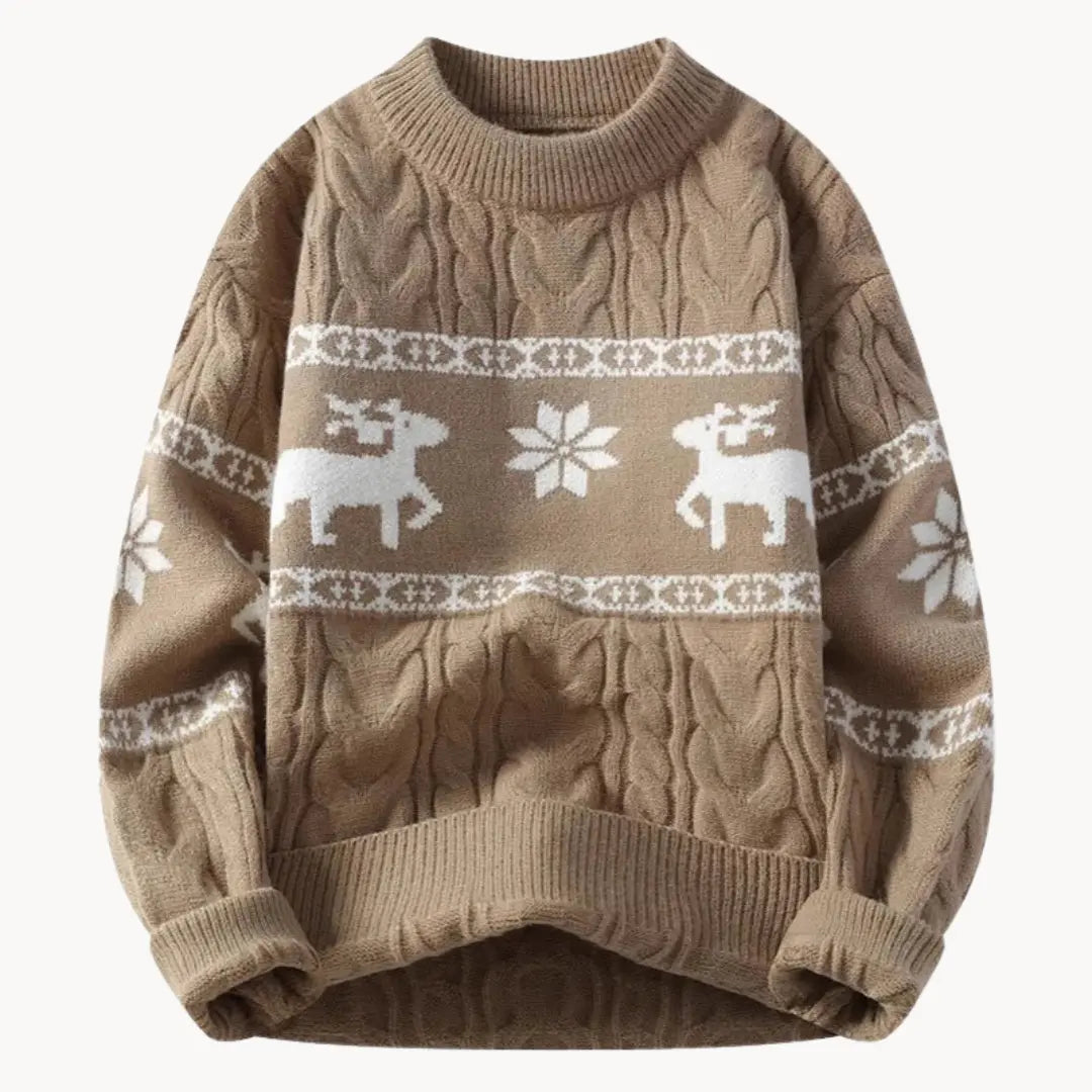 Kvinders Sweater Tidløs Ferietryksøm 0