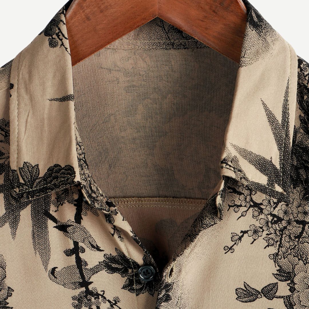 Kvinders T-shirt med Blomsterprint i Letvægtsmateriale 2