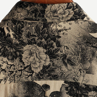 Kvinders T-shirt med Blomsterprint i Letvægtsmateriale 3