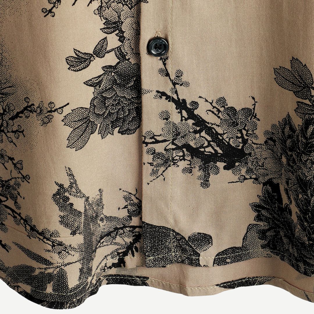 Kvinders T-shirt med Blomsterprint i Letvægtsmateriale 4
