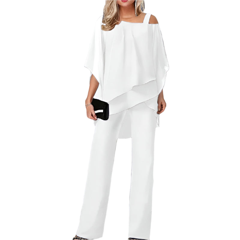 Kvinders To-delt Sæt Elegant Design Højkvalitets Stoffer 0