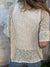 Kvinders Top V-hals Tekstureret Design 2