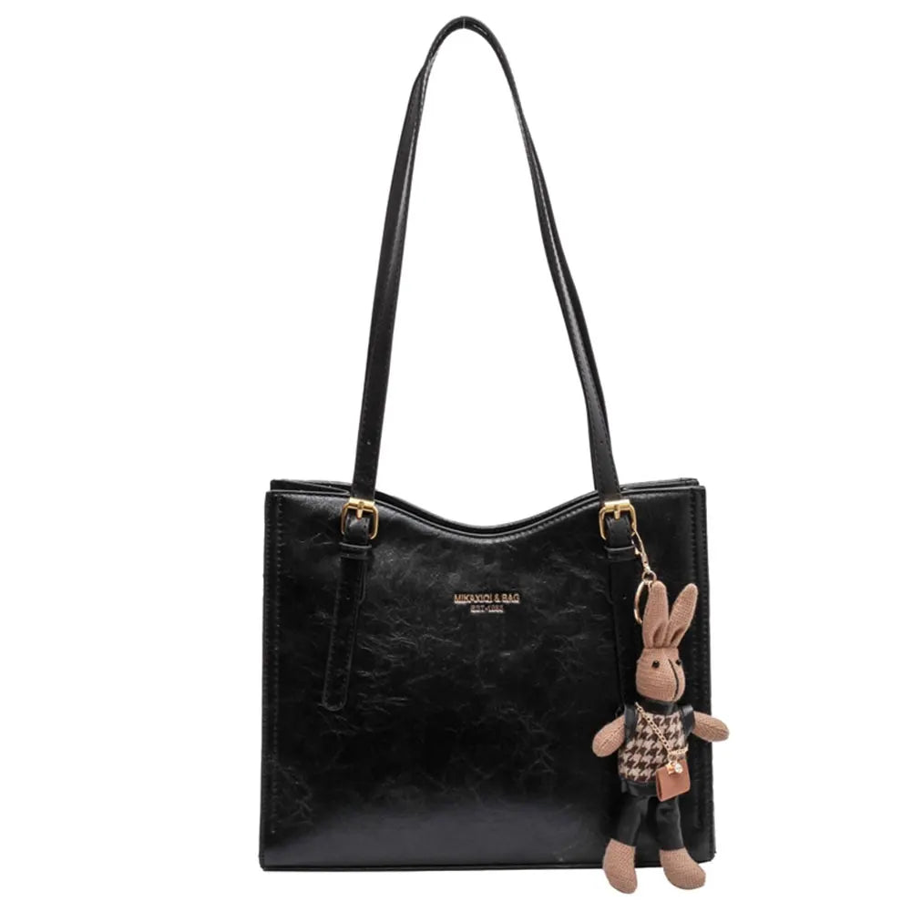 Kvinders Tote Taske med Detachable Kanin Charm 1