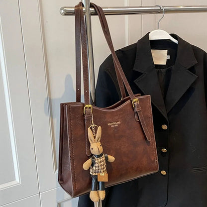 Kvinders Tote Taske med Detachable Kanin Charm 3