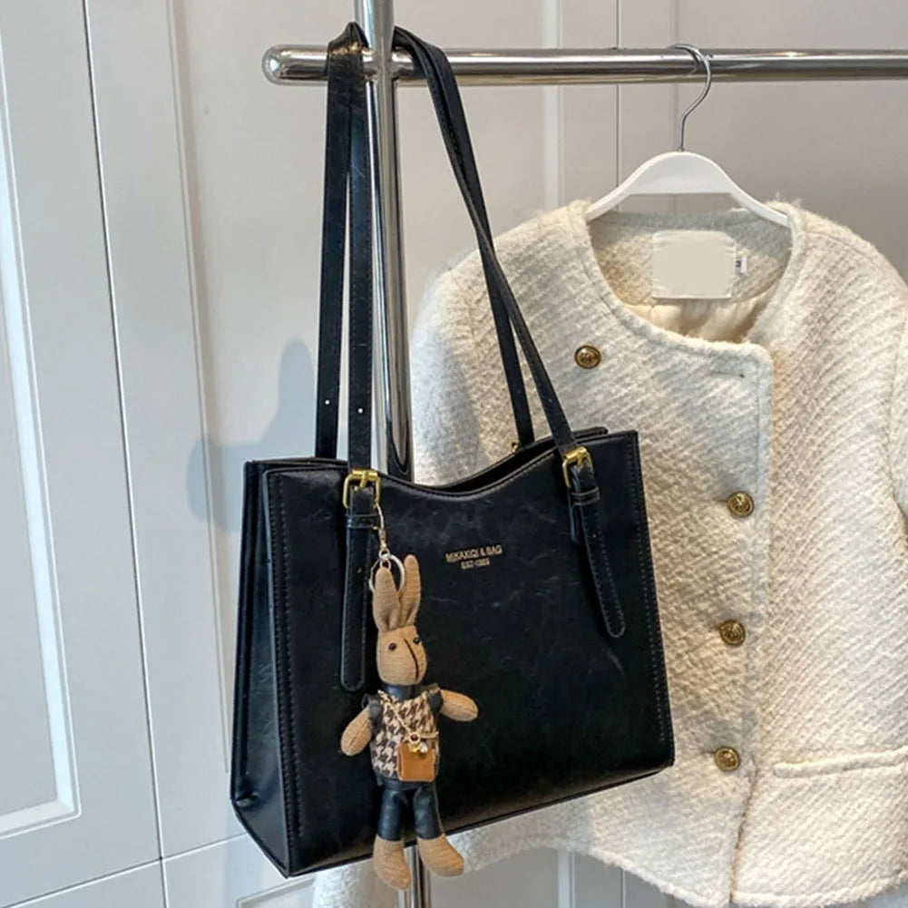 Kvinders Tote Taske med Detachable Kanin Charm 4