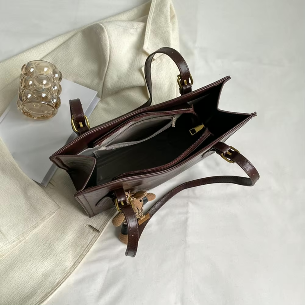 Kvinders Tote Taske med Detachable Kanin Charm 6