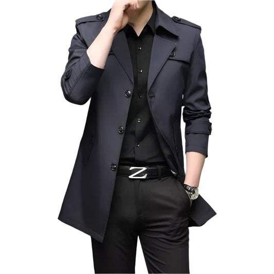Kvinders Trench Coat Elegant Polyester 0