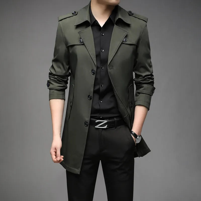 Kvinders Trench Coat Elegant Polyester 1