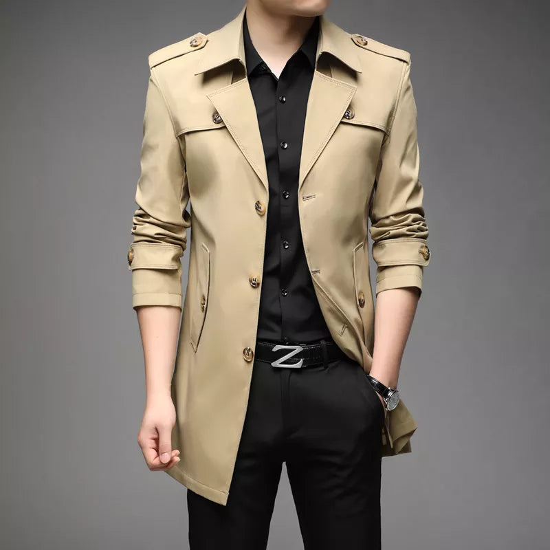 Kvinders Trench Coat Elegant Polyester 2