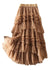 Kvinders Tulle Lagdelt Nederdel med Asymmetrisk Design 0