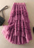 Kvinders Tulle Lagdelt Nederdel med Asymmetrisk Design 8