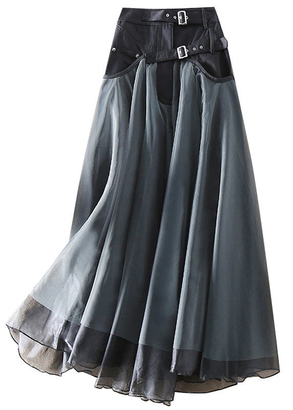 Kvinders Tulle Skørt Patchwork Stil 0