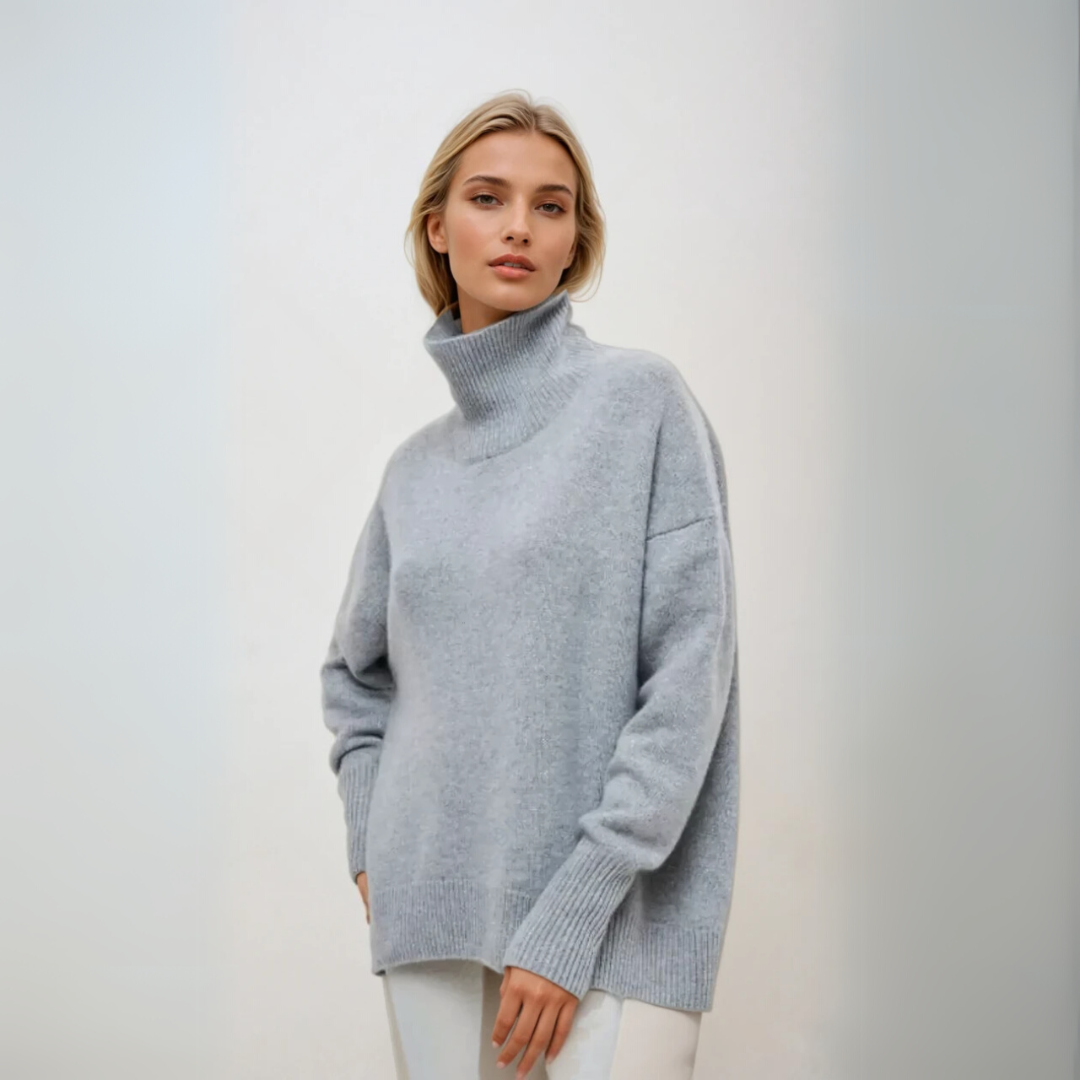 Kvinders Turtleneck Pullover Elegant Strik 1