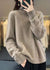 Kvinders Turtleneck Strik Sweater i Løs Pasform 3