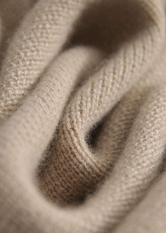 Kvinders Turtleneck Strik Sweater med Knapper 4
