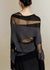 Kvinders Turtleneck Strik Sweater med Tulle Patchwork 4