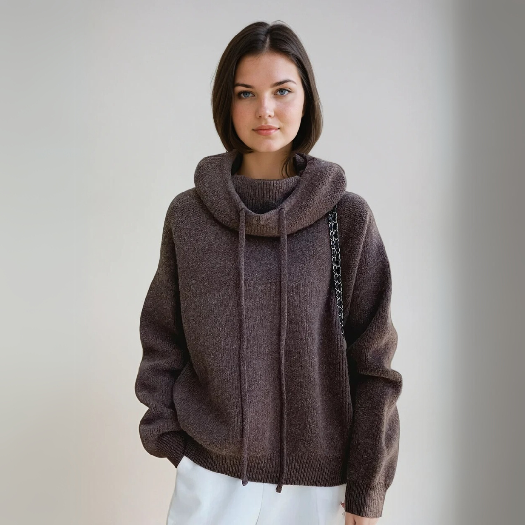 Kvinders Turtleneck Sweater Elegant Uld 2