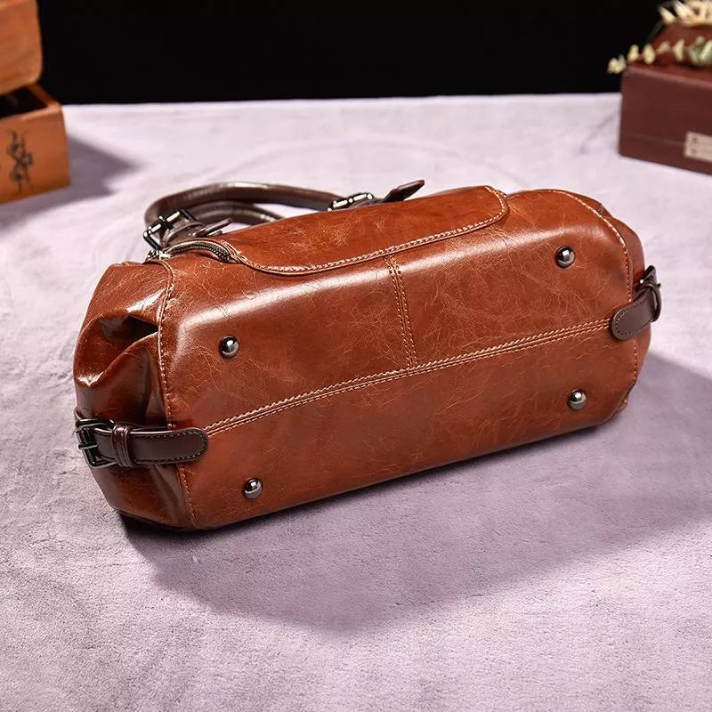 Kvinders Vintage Lædertaske 3