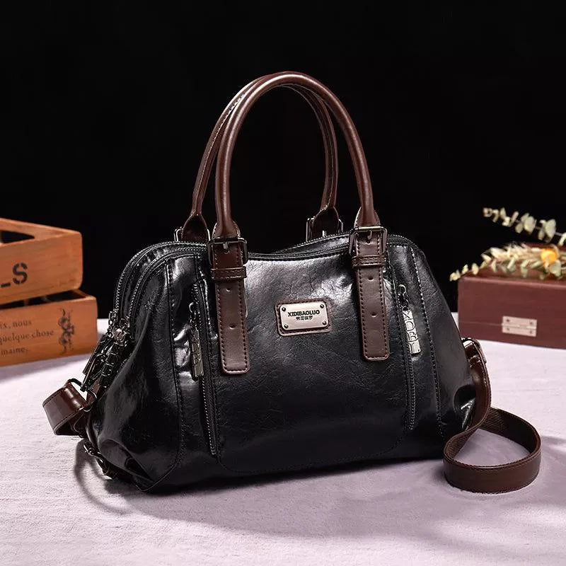 Kvinders Vintage Lædertaske 6