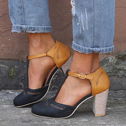 Kvinders Vintage Pumps Lukket Tå 1