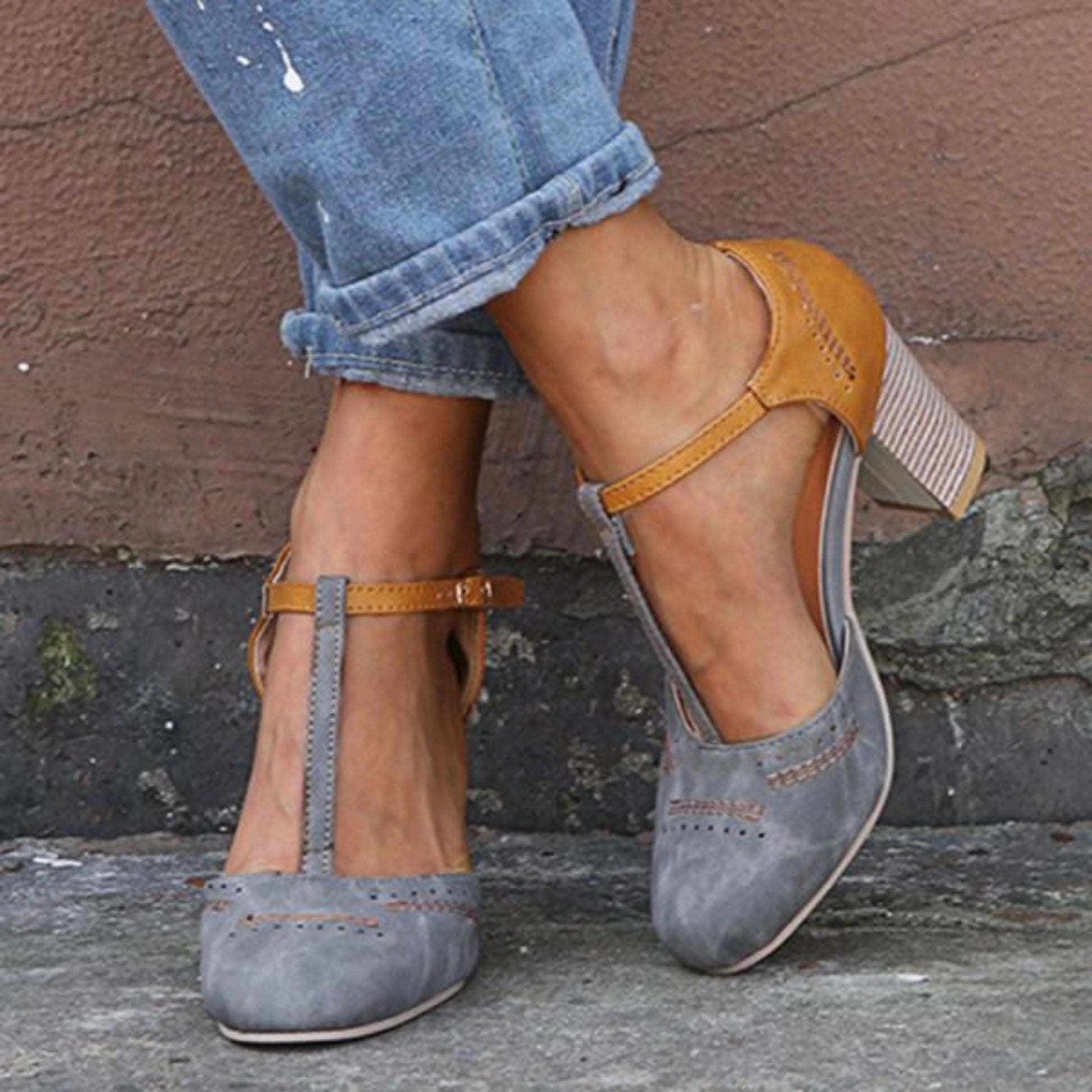 Kvinders Vintage Pumps Lukket Tå 2