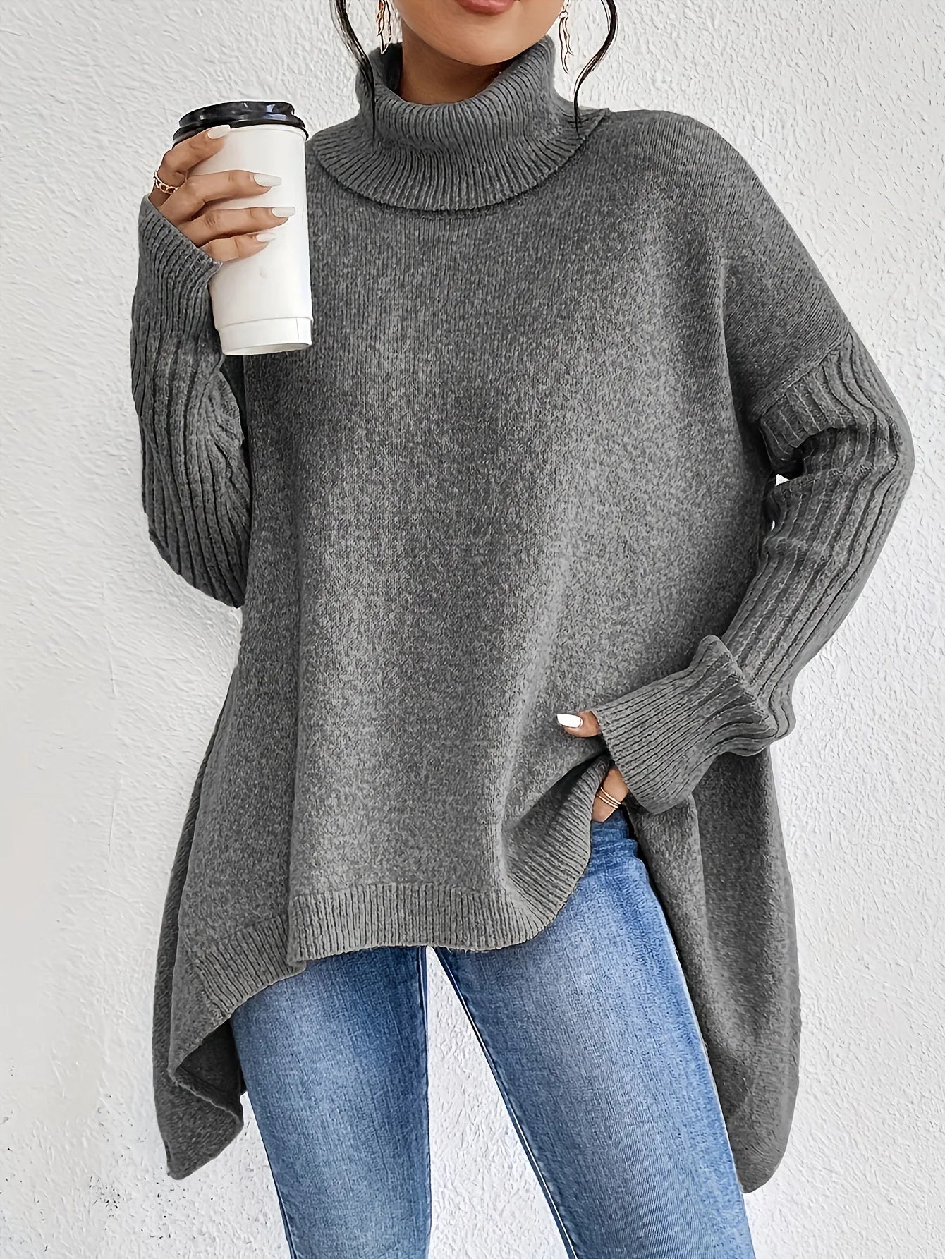 Kvinders Vinter Rullekrave Sweater 3