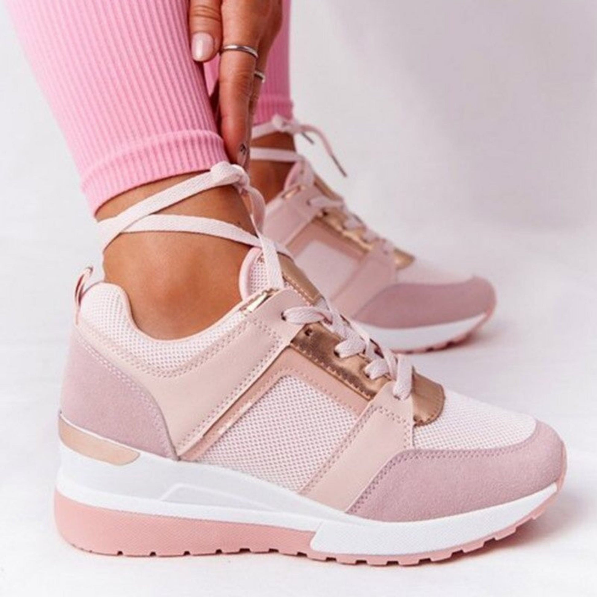 Kvinders Wedge Sneakers Komfortabel Stil 1