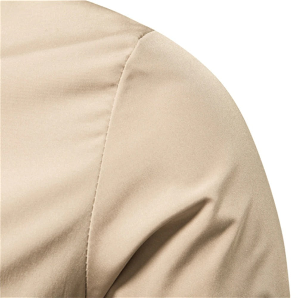 Herre Bomber Jakke Sort Stilfuld Polyester-5