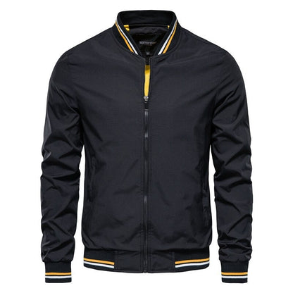Variant image for Herre Bomber Jakke Sort Stilfuld Polyester-1