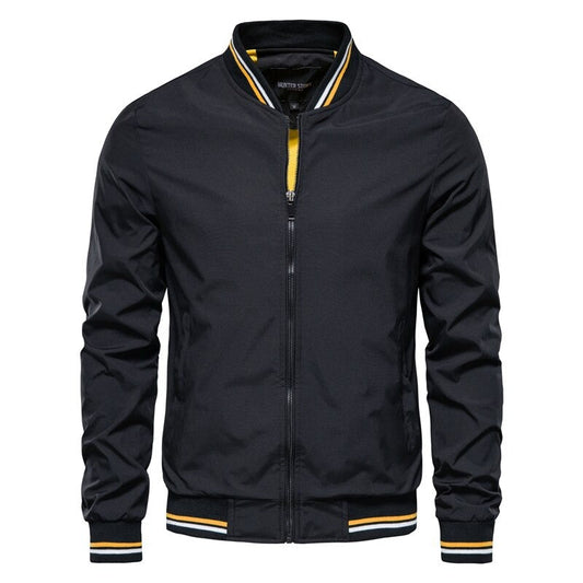 Variant image for Herre Bomber Jakke Sort Stilfuld Polyester-1