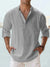 Variant image for Hvid Kortærmet Skjorte Herre Casual 100% Linned-33
