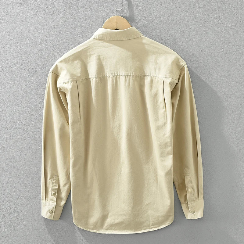 Herre Skjorter Patchwork Afslappet Bomuld