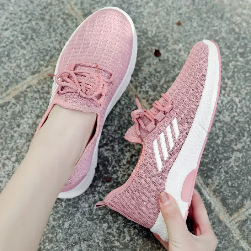 Løbesko Dame Letvægts Mesh Sporty Træningssko 1