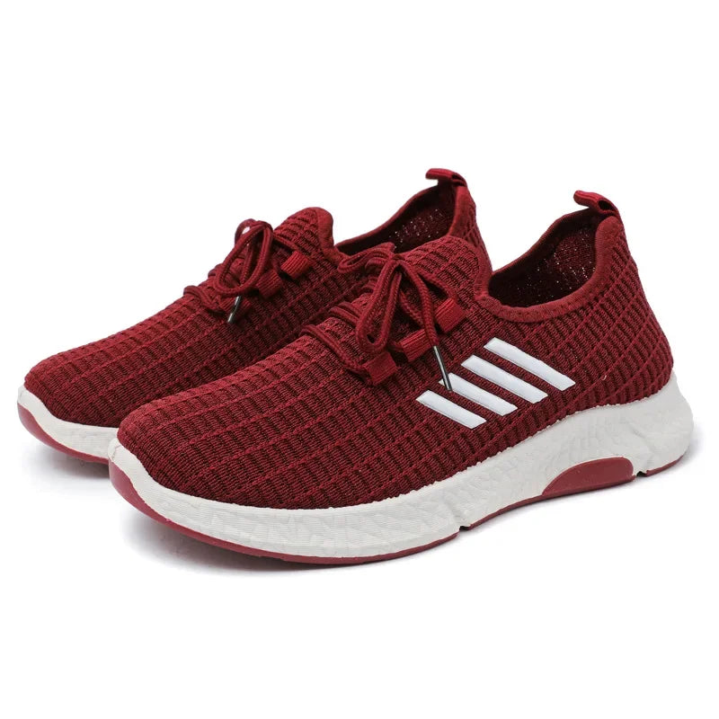 Løbesko Dame Letvægts Mesh Sporty Træningssko 6