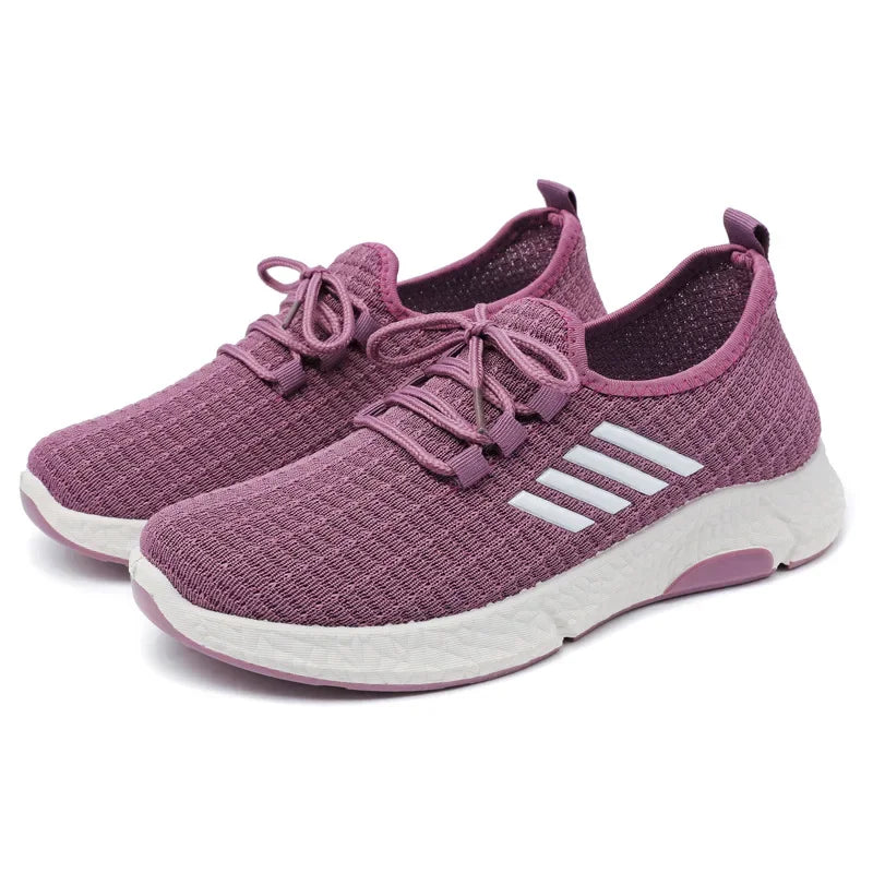Løbesko Dame Letvægts Mesh Sporty Træningssko 7
