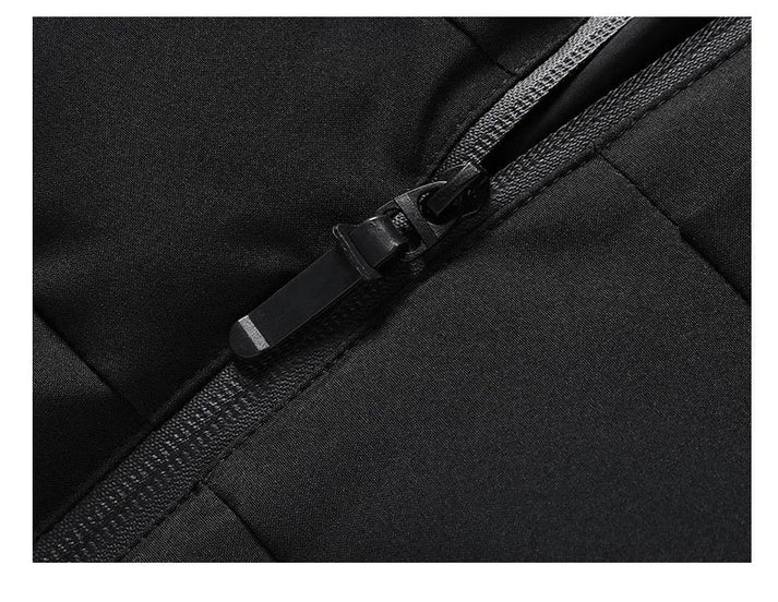 Herre Vindjakke Lang Komfortabel Polyester til Udendørs Aktiviteter-4