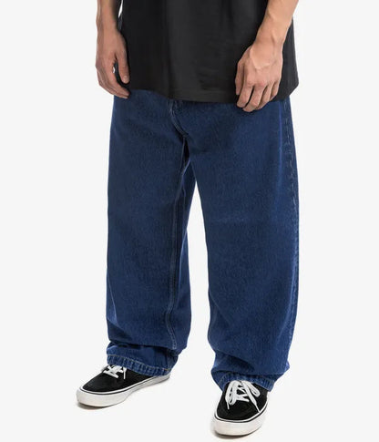 Mænds Afslappede Denimbukser Bred Ben Stil 8