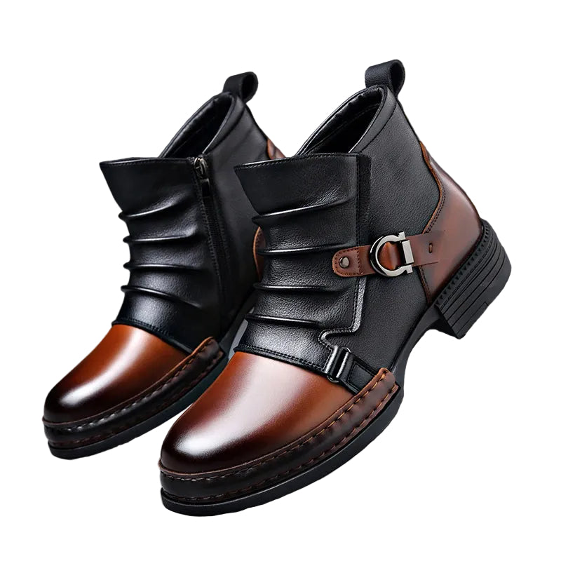 Mænds Ankelstøvler Tofarvede med Snøre 0