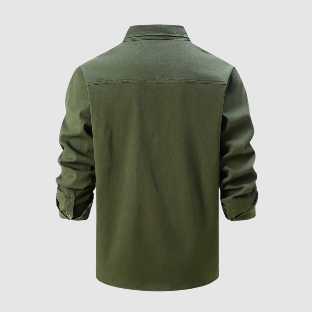Mænds Arbejds Skjorte Casual Stil 2