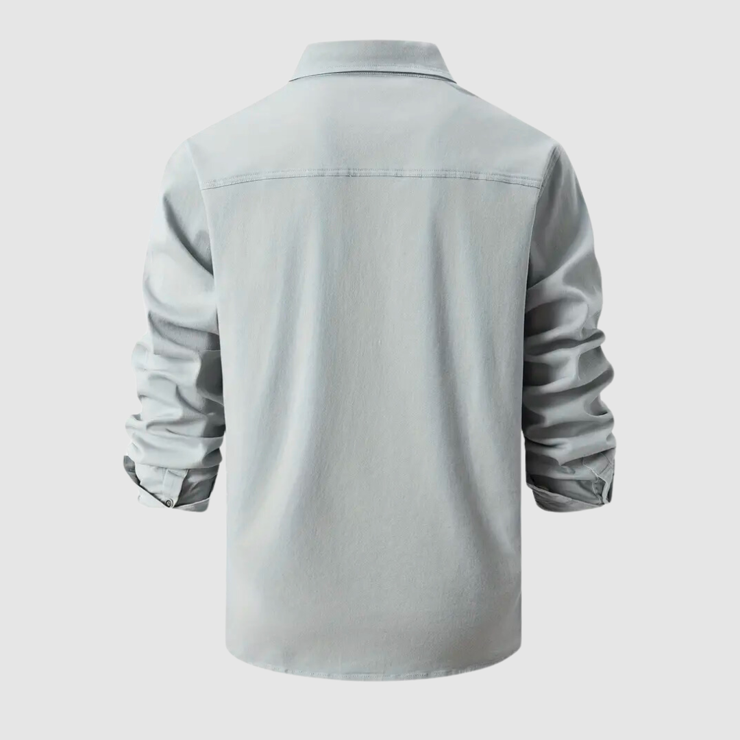 Mænds Arbejds Skjorte Casual Stil 4